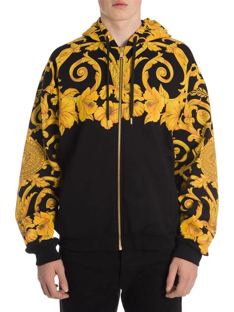 versace black hoofie|versace sweaters for men.